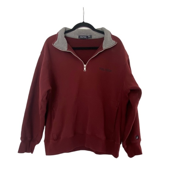 Men’s Nautica Pullover with zipper size large - Picture 2 of 6